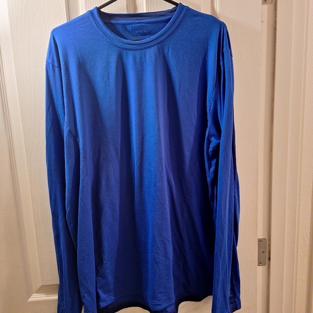 Fila Mens Long Sleeve Blue Shirt Large Extra Large